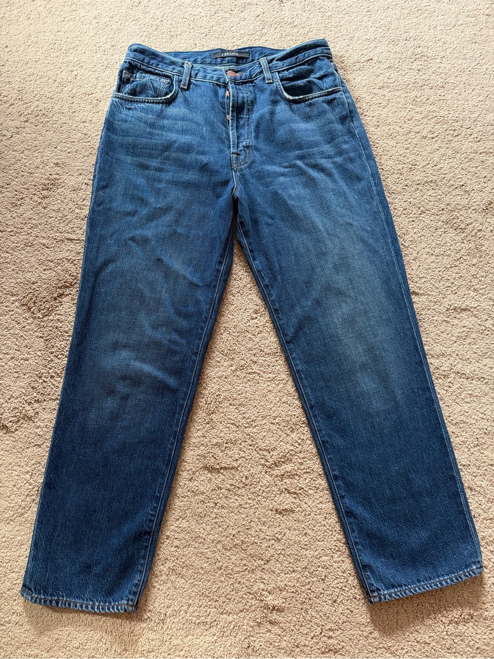 J Brand Ivy high rise straight/taper leg crop made in USA